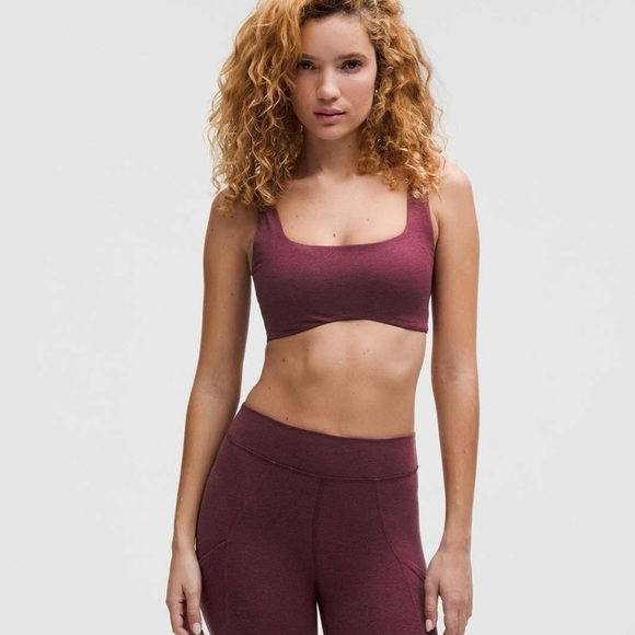 NWT ❤️ Lululemon Soft Sueded Bra in Garnet - Picture 2 of 7